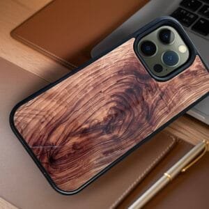 Coque effet bois iPhone 16 pro